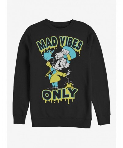 Disney Alice In Wonderland Spill It Hatter Crew Sweatshirt $11.07 Sweatshirts