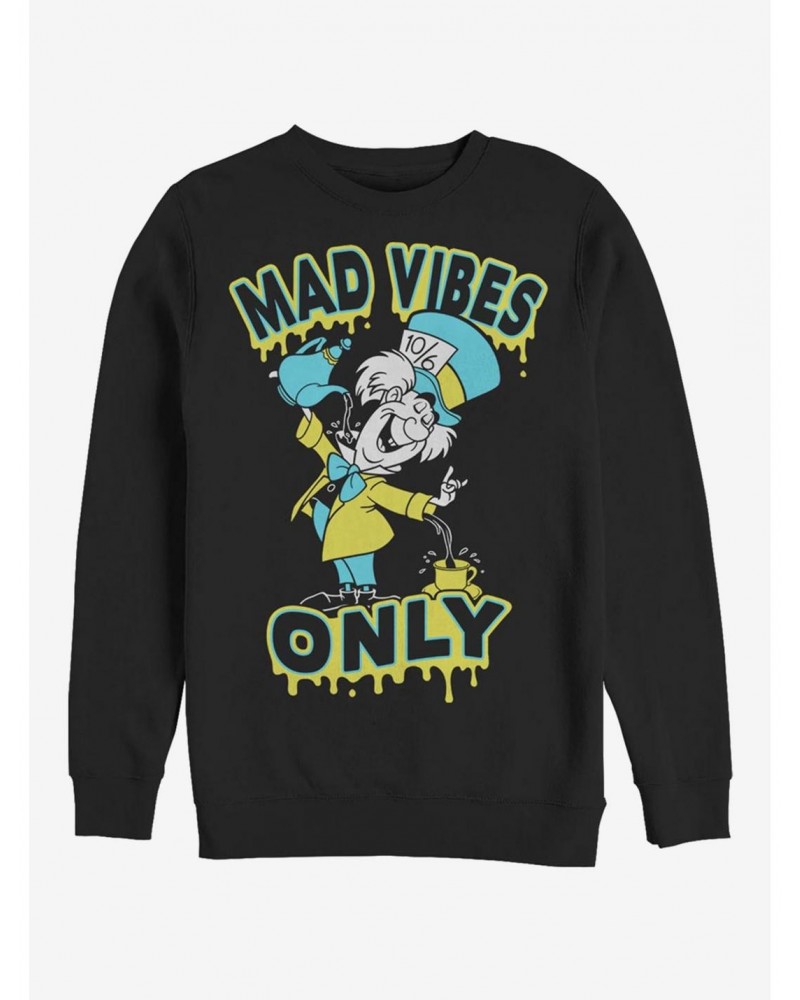 Disney Alice In Wonderland Spill It Hatter Crew Sweatshirt $11.07 Sweatshirts