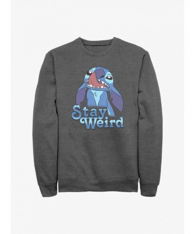 Disney Lilo & Stitch Stay Weird Sweatshirt $16.61 Sweatshirts