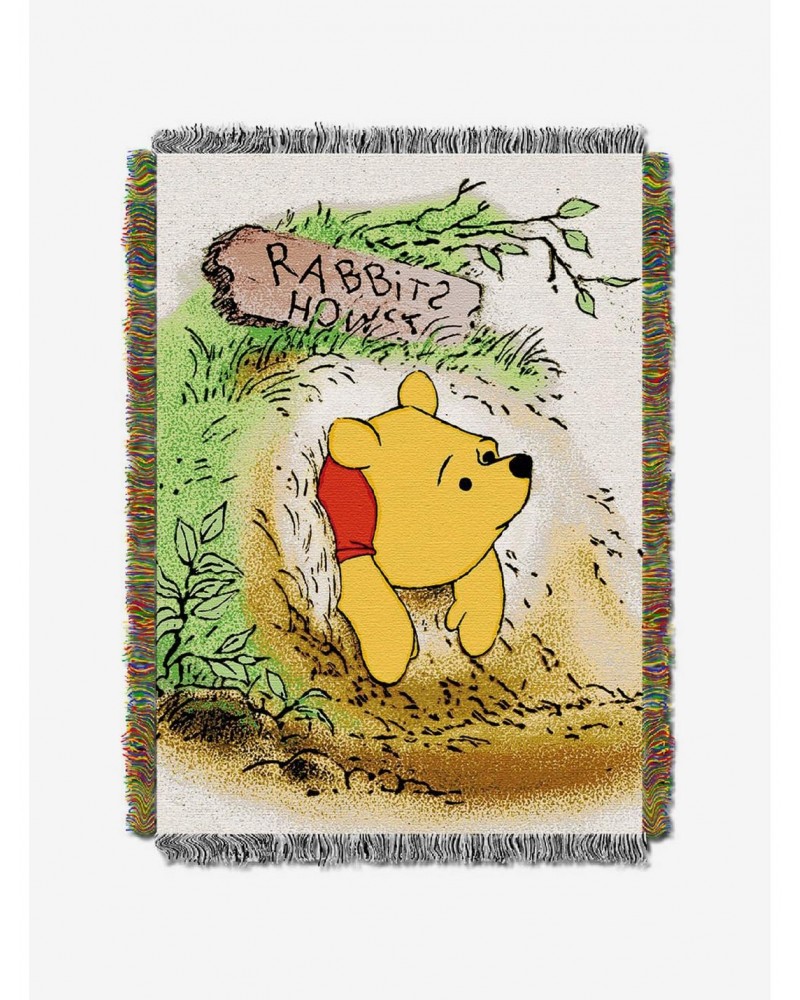 Disney Winnie The Pooh Vintage Tapestry Throw $20.45 Throws