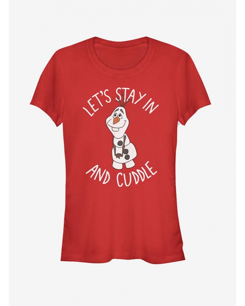 Disney Frozen Olaf Cuddle Girls T-Shirt $8.22 T-Shirts