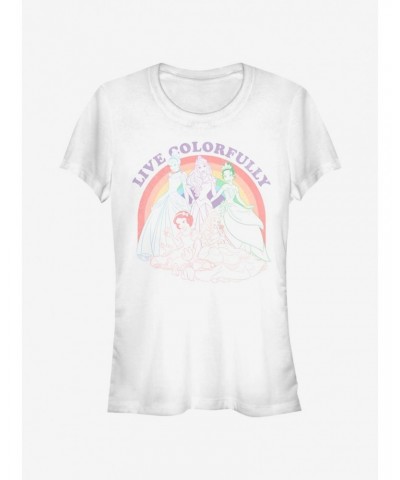 Disney Princess Rainbow Princess Girls T-Shirt $11.45 T-Shirts