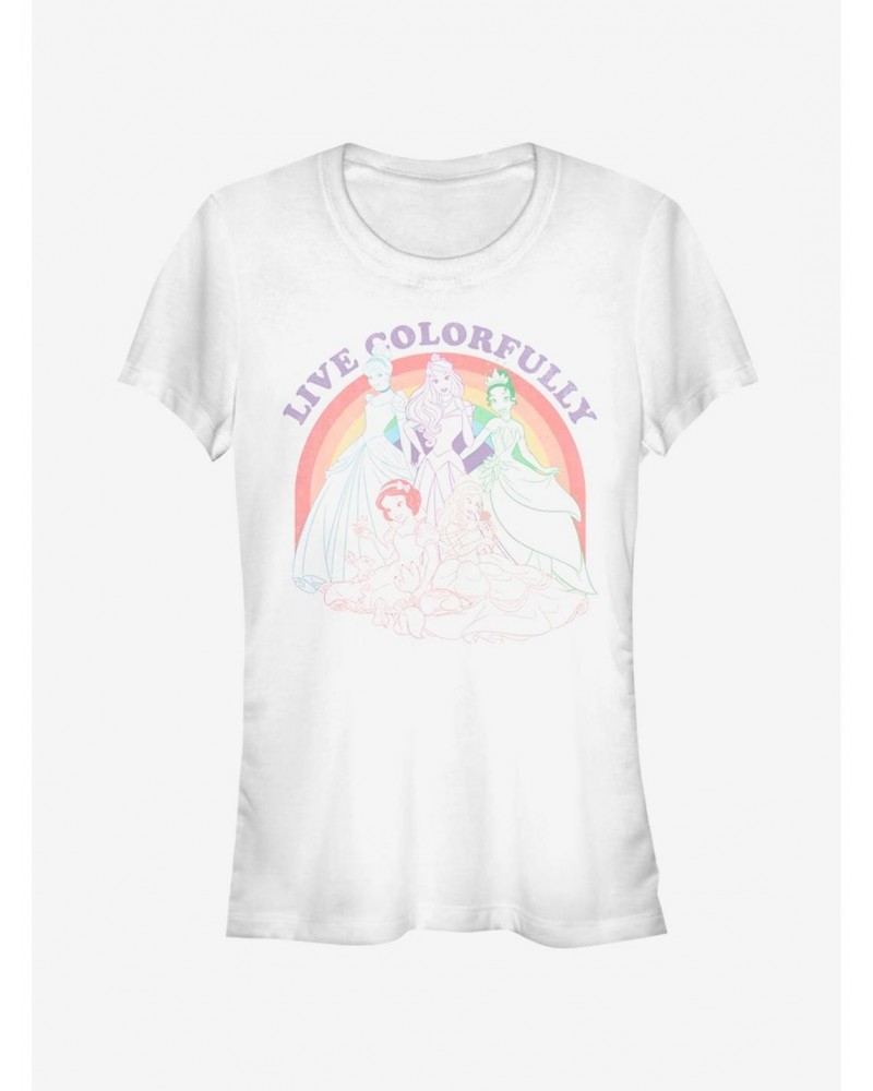 Disney Princess Rainbow Princess Girls T-Shirt $11.45 T-Shirts