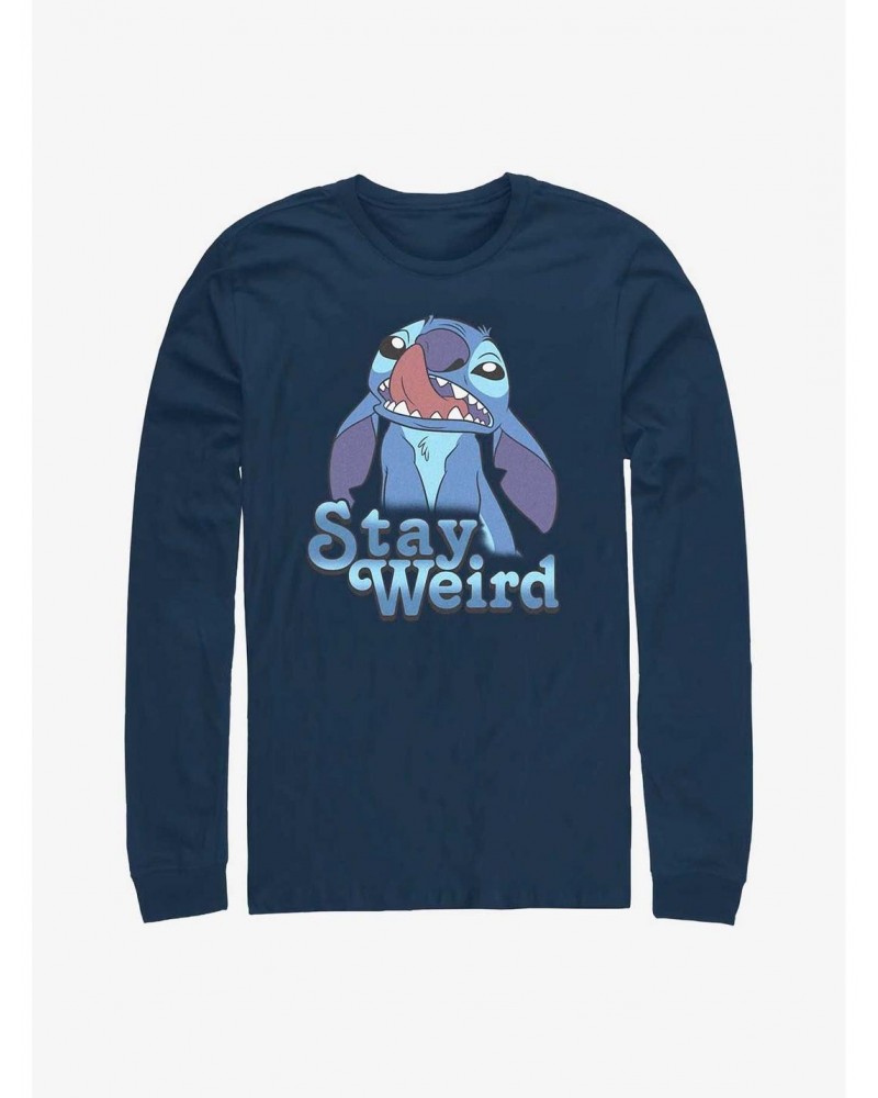Disney Lilo & Stitch Stay Weird Long-Sleeve T-Shirt $9.87 T-Shirts