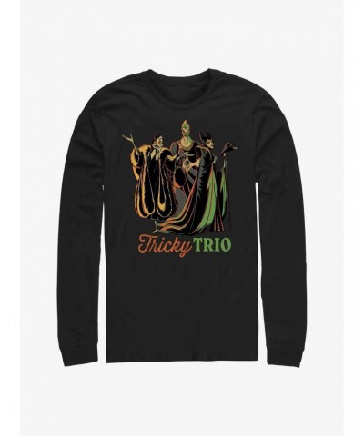 Disney Villains Tricky Trio Long-Sleeve T-Shirt $9.87 T-Shirts