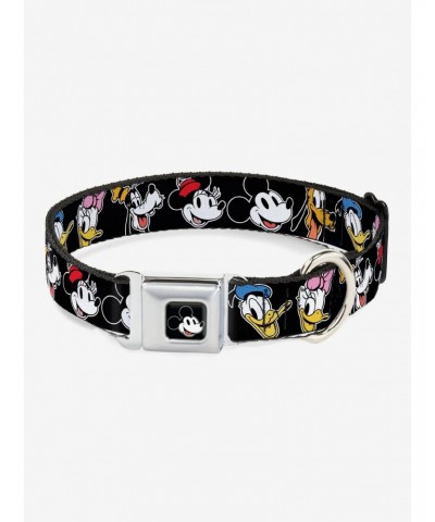 Disney The Sensational Six Smiling Faces Seatbelt Buckle Dog Collar $10.53 Pet Collars