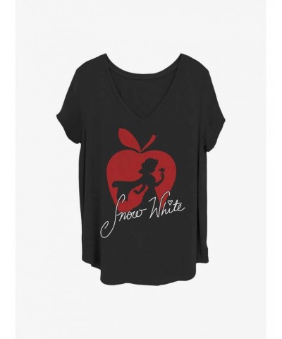 DIsney Snow White and the Seven Dwarfs Snow White Silhouette Girls T-Shirt Plus Size $10.69 T-Shirts