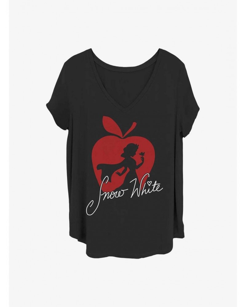 DIsney Snow White and the Seven Dwarfs Snow White Silhouette Girls T-Shirt Plus Size $10.69 T-Shirts