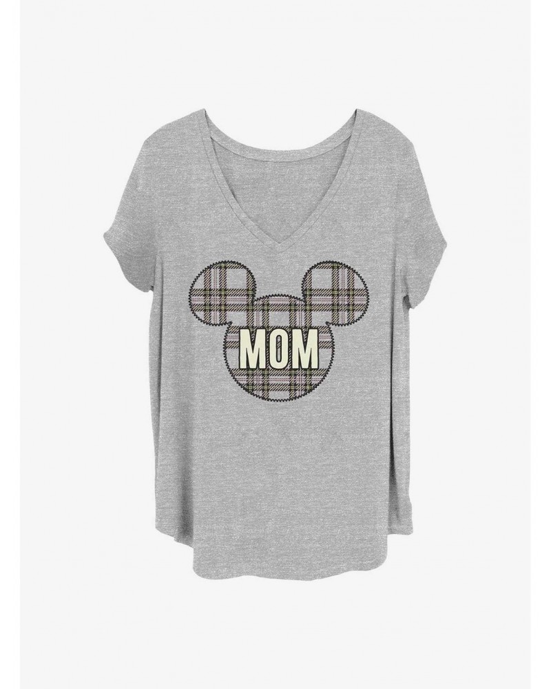 Disney Mickey Mouse Mom Holiday Patch Girls T-Shirt Plus Size $14.45 T-Shirts