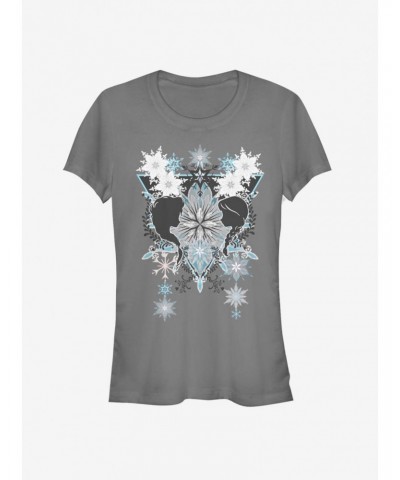 Disney Frozen Snowflake Boho Girls T-Shirt $7.47 T-Shirts