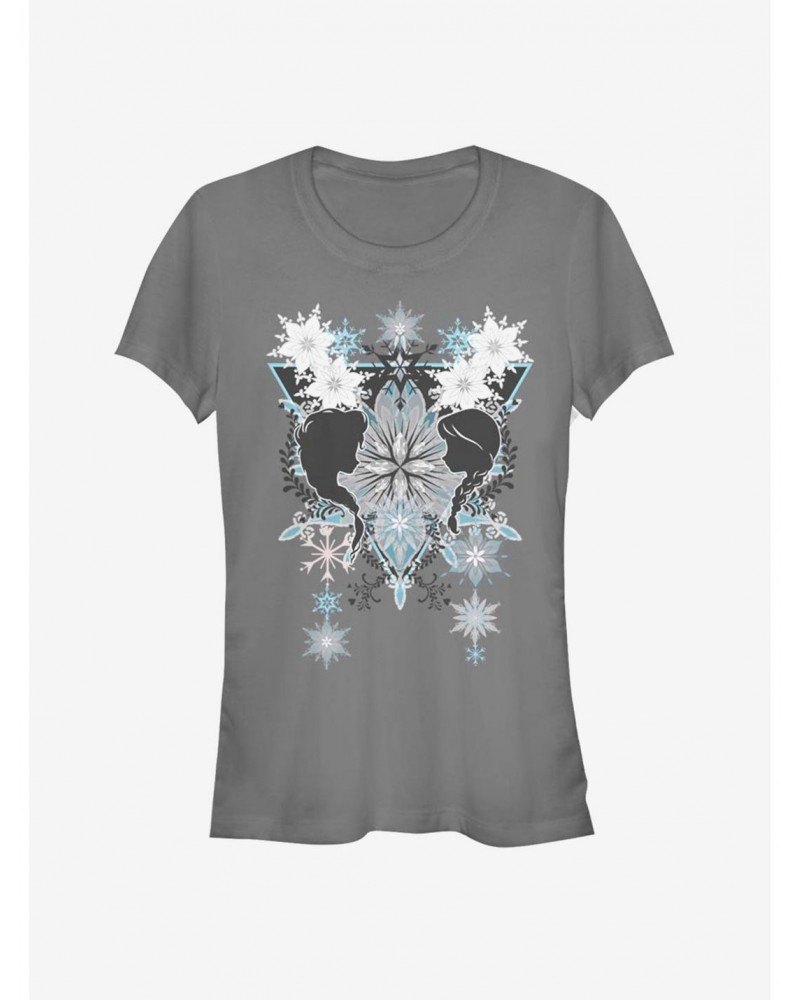 Disney Frozen Snowflake Boho Girls T-Shirt $7.47 T-Shirts