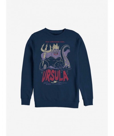 Disney The Little Mermaid Ursula The Sea Witch Crew Sweatshirt $11.44 Sweatshirts