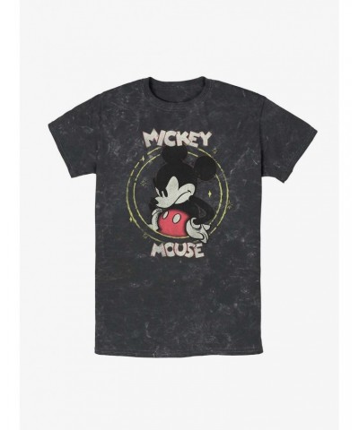 Disney Mickey Mouse Gritty Mickey Mineral Wash T-Shirt $8.29 T-Shirts