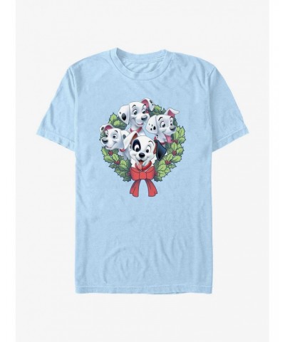 Disney 101 Dalmatians Puppy Christmas Wreath T-Shirt $9.56 T-Shirts