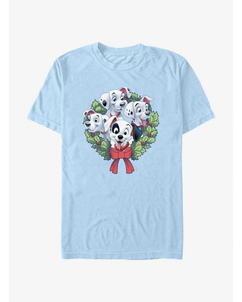 Disney 101 Dalmatians Puppy Christmas Wreath T-Shirt $9.56 T-Shirts