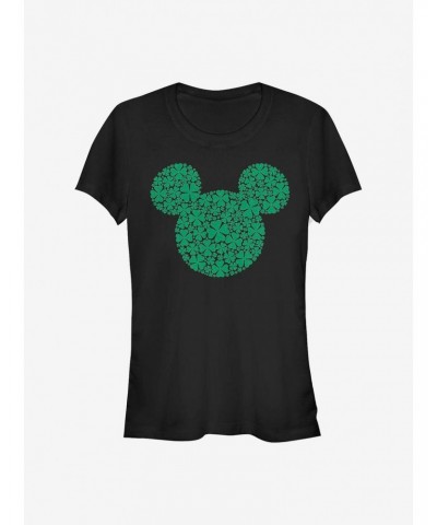 Disney Mickey Mouse Mickey Clover Fill Girls T-Shirt $11.21 T-Shirts