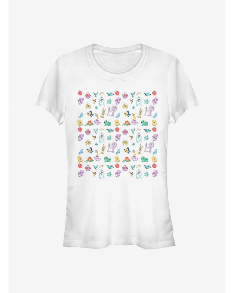 Disney Princess Doodles Girls T-Shirt $8.47 T-Shirts