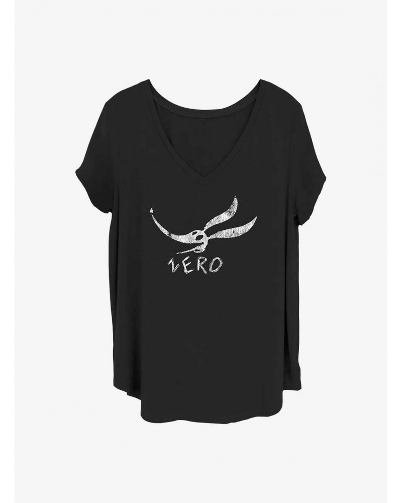 Disney The Nightmare Before Christmas Zero Face Girls T-Shirt Plus Size $13.58 T-Shirts