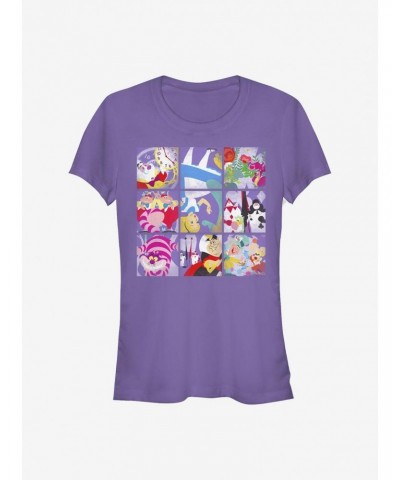 Disney Alice In Wonderland Wonder Art Blocks Girls T-Shirt $8.22 T-Shirts