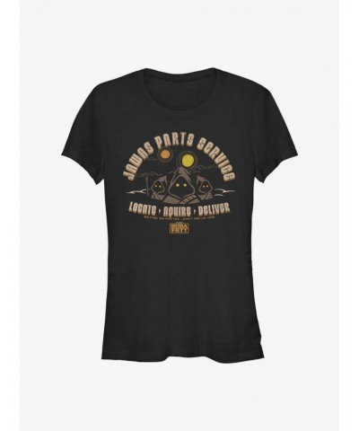 Star Wars The Book of Boba Fett Jawas Parts Service Girls T-Shirt $9.71 T-Shirts