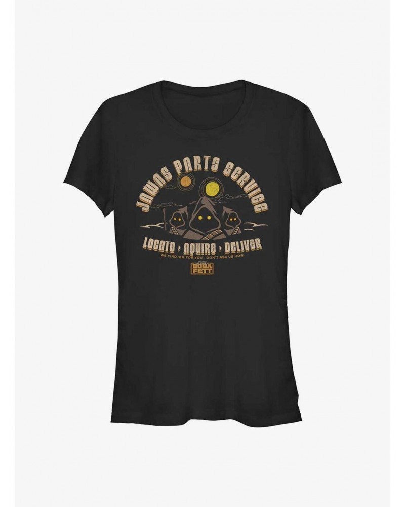 Star Wars The Book of Boba Fett Jawas Parts Service Girls T-Shirt $9.71 T-Shirts