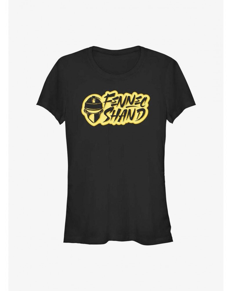 Star Wars The Book Of Boba Fett Fennec Shand Text Logo Girls T-Shirt $8.47 T-Shirts