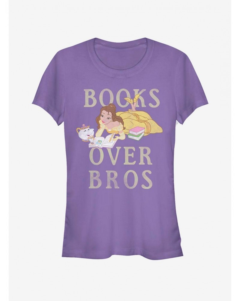Disney Beauty And The Beast Books Before Bros Girls T-Shirt $10.96 T-Shirts