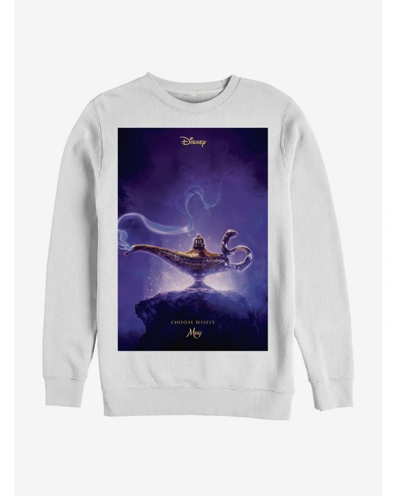 Disney Aladdin 2019 Aladdin Live Action Poster Sweatshirt $14.02 Sweatshirts