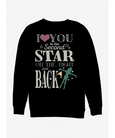 Disney Peter Pan Love You To The Star Crew Sweatshirt $17.71 Sweatshirts