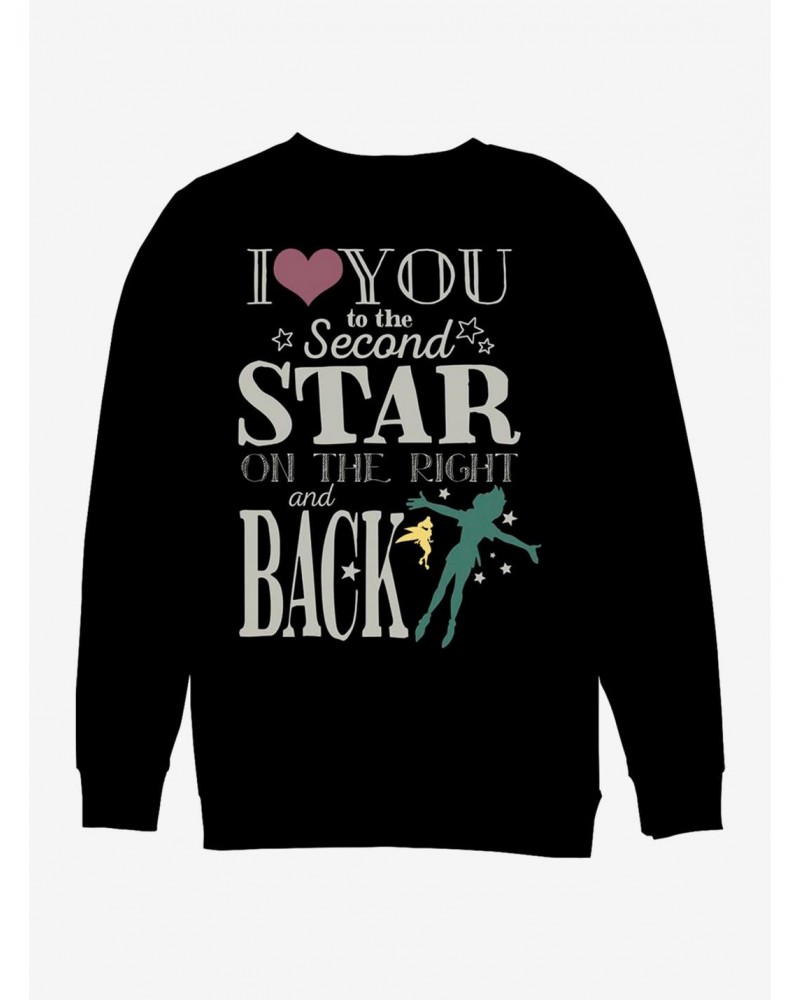 Disney Peter Pan Love You To The Star Crew Sweatshirt $17.71 Sweatshirts