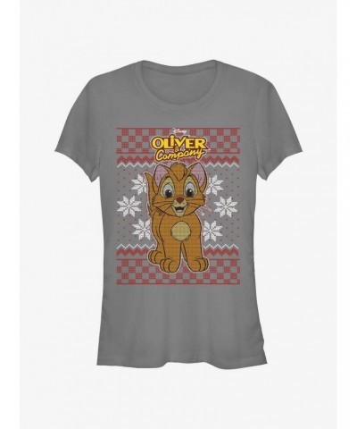 Disney Oliver & Company Oliver Ugly Christmas Girls T-Shirt $10.71 T-Shirts