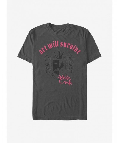 Disney Cruella Art Will Survive Punk T-Shirt $7.17 T-Shirts