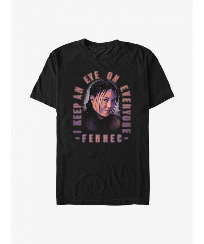 Star Wars The Book of Boba Fett Fennec Smirk T-Shirt $10.04 T-Shirts