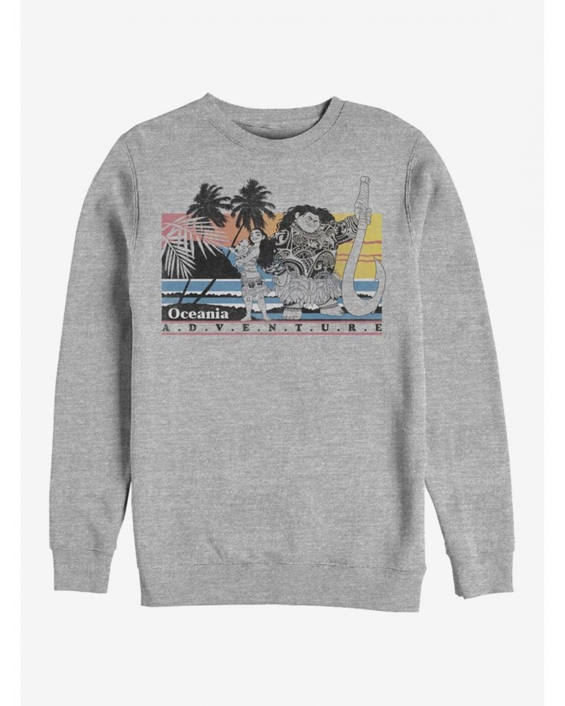 Disney Moana Oceania Adventure Crew Sweatshirt $12.55 Sweatshirts