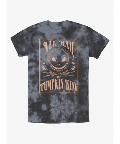 Disney The Nightmare Before Christmas Hail Jack The Pumpkin King Tie-Dye T-Shirt $10.36 T-Shirts