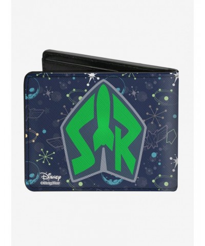 Disney Pixar Toy Story Buzz Lightyear Flight Space Ranger Logo Bifold Wallet $9.41 Wallets